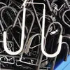 Ganchos Metálicos Recubiertos de Goma Transfronterizos, Ganchos para Puerta, Ganchos Antideslizantes para Gabinete y Armario sin Clavos, Ganchos Individuales Protectores al por Mayor