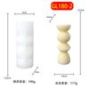 Em Estoque Novo Geométrico Listrado Coluna Romana Vela Perfumada Molde de Silicone DIY Móveis Ornamento 3D Molde de Gesso