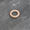 25-180mm cor de madeira natural madeira maciça faia círculo atacado Faia faça você mesmo brinquedo para molares de crianças anel de madeira cola para dentes