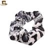 Ligas de Terciopelo para Otoño e Invierno, Diademas de Terciopelo con Estampado de Leopardo, Accesorios para el Cabello de Tamaño Mediano Estilo Vintage con Cintas