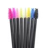 Paquete de 50 cepillos de nailon desechables para pestañas, mini peine corto para pestañas, cepillo para cejas, cepillo de maquillaje, varilla sólida para pestañas.