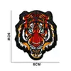 Patches de Tecido Bordados Tigre da Selva Animal Selvagem Onça Panda Velcro Insígnia Acessórios Patch Personalizado para Mochila