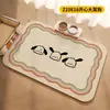 Tapete de alimentação para cães e gatos estilo cartoon, à prova de respingos e fácil de limpar, transfronteiriço; tapete de mesa adorável para animais de estimação de terra de diatomáceas; etiquetagem gratuita e dropshipping disponíveis