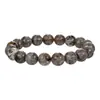 Pulseira de Contas de Pedra Flamejante Natural 6/8/10mm Pulseira de Contas Beaded Cross-border Europeu e Americano Hip Hop Punk Agressivo Masculino