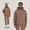 Ilha Cai Xiang Roupa Masculina Outono e Inverno Moletom com Capuz para Homens, Caimento Solto, Forrado com Lã, Marca Tendência Estilo Americano, Moletom com Capuz 350g para Homens