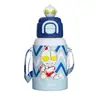 Nueva Taza Termo Infantil Elegante, Taza con Popote de Doble Uso de Acero Inoxidable 316, Botella de Agua Especial para Estudiantes y Niños Pequeños que Van a la Escuela