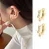 Aretes de Estrella de Seis Puntas para Mujer Lujo Ligero Nicho Diseño Sensorial Circón Aretes de Estrella Estilo Coreano Dongdaemun Aretes Elegantes para la Oficina