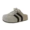 Moda Nueva Primavera/Verano Estilo Coreano Con Cordones Casual Versátil Que Aumenta la Altura Suela Suave Punta Cerrada Medias Zapatillas Birkenstock