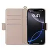 Capa para Celular Factory Adequada para iPhone 17 Pro com Padrão Lichia, Capa Flip para Apple 16/15 com Porta-Cartões, Capa de Couro 13 Atacado