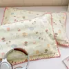 Funda de almohada de gasa de doble capa de algodón puro para niños 40X60 Par de fundas de almohada de algodón 30X50 Funda interior para núcleo de almohada de bebé Pieza individual