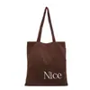 Bolso bandolera casual con estampado de letras estilo coreano para mujer, nueva colección otoño 2026, gran capacidad, ligero y plegable