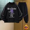 Conjunto de Sudadera de Forro Polar para Niños Personalizado Invierno 2026 Nuevo Modelo Conjunto de Dos Piezas Grueso de Invierno para Niños