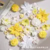 Set de cabezas de flores artificiales, materiales para horquillas hechas a mano DIY, flores falsas, tocados Hanfu, guirnalda, accesorios para abanicos, decoración de bodas