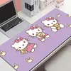 Bonita alfombrilla de ratón de dibujos animados de Hello Kitty, múltiples tamaños, alfombrilla de escritorio de goma engrosada, alfombrilla para estudiantes de e-sports, admite OEM
