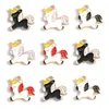 Colgante de aleación de poni unicornio con goteo de aceite de venta caliente transfronterizo Colgante para collar hecho a mano DIY Llavero Accesorios de joyería