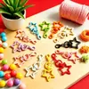 Cierres de Langosta de Colores en Forma de Estrella al por Mayor, Colgantes de Estrella, Accesorios para Cuentas, Llaveros, Adornos para Manualidades, Accesorios de Peluche
