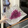 Plato de fruta con diseño de glaciar, plato de fruta de gran capacidad, plato de fruta estilo ins, mesa de centro para sala de estar, plato de fruta, plato de refrigerio