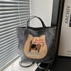 Bolso Tote de Gran Capacidad para Niña Bonita para Mujer 2025 Otoño e Invierno Nuevo Bolso de Hombro de Moda Retro Bolso de Axila de Alta Gama