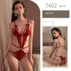 Ropa interior sexy de piano nocturno encaje sexy mono de deseo puro hueco caliente abierto pasión libre pijamas sin tirantes para mujer 7402