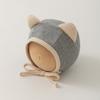 Catu bear Corea del Sur gorro para bebé 2024 otoño e invierno súper adorable gorro de orejas cálido a prueba de viento tipo chimenea gorro fetal para bebé