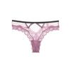Europa e Estados Unidos amor quente Pêssego Hip oco sexy cueca feminina renda fio dental transparente puro cueca preta