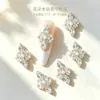 Celebridade da Internet Mais Vendido Acessórios para Manicure Liga Retro Strass Estrela Trevo de Quatro Folhas Oco DIY Unhas Usáveis Acessórios para Unhas