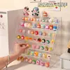 Expositor Mengli para cajas sorpresa y bolsas sorpresa, estantería de escalera transparente para artículos culturales, expositor de productos multicapa, expositor de almacenamiento de gran capacidad