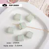 Dados de Amor Quadrado com Furo Oblíquo Contas Acrílicas Acessórios para Joias DIY Contas de Pingente Coloridas Impressão Colorida Feito à Mão DIY