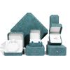 Caja de joyería octogonal de alta calidad, caja para anillos, collares, aretes, pulseras, caja de joyería de PU, caja para anillos al por mayor