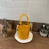 Bolso Cubo Hueco Nuevo de Verano para Mujer, Diseño de Nicho de Alta Gama, Bolso de Mano Cruzado, Bolso Pequeño Casual para Teléfono Móvil