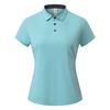 Camisa polo de solapa de alta gama para negocios para desarrollar camisa publicitaria ropa de trabajo para personal de empresa logotipo camiseta de manga corta para mujer color