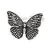 Corea del Sur abriendo anillo de mariposa de plata de ley 925 para mujer moda ins retro nicho diseño un viento frío al por mayor