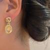 Pendientes de ojo de gato de Corea del Sur con aguja de plata S925, diseño moderno y versátil, 2024.