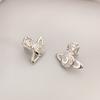 Brincos Distintivos de Nova Moda Europeia e Americana para Mulheres S925 Agulha de Prata Micro-incrustada Zircon Elegante Estilo Planeta Brincos de Nicho