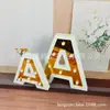 Manualidades de Plástico Iluminación Madera Manualidades de Plástico Iluminación LED Hogar Cálido Luz Nocturna Iluminación para Habitación Infantil