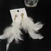 Brincos de franja de pena brincos estilo étnico brincos de personalidade feminina