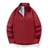 Jaqueta softshell externa à prova de três elementos com gola alta, moderna e durável, adequada para esportes e uso casual, disponível em estilo para casais