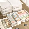 Caja de Almacenamiento para Ropa Interior, Calcetines y Bragas Doméstica Apilable Ropa Organizador de Caja Dividida Caja Organizadora Tipo Cajón de Gran Capacidad
