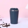 Taza aislada de acero inoxidable 304 transfronteriza, taza de café mini con recubrimiento de vacío, taza de viaje simple y portátil de lados rectos, venta al por mayor