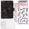 Amazon Transfronterizo Planificador A6 Cuaderno de Hojas Sueltas Libro de Presupuesto Libro de Ahorro de Dinero Libro de Contabilidad de Efectivo de Cuero PU En Stock