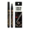 Caneta Marcadora de Superfície Espelhada, Caneta de Tinta de Alto Brilho, Caneta Marcadora Brilhante, Caneta de Metal Cromado, Caneta de Colorir para Modelo DIY, Caneta Eletrodepositada