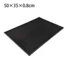 Venta directa de fábrica nuevo posavasos de bar de silicona negro cuadrado rectangular redondo de alta calidad