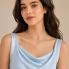 Nuevo collar apilado de doble capa europeo y americano para mujer, cadena de clavícula con diseño de nicho, temperamento simple avanzado, accesorios al por mayor