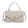 Bolso Tejido Nuevo Transfronterizo para Mujer, Bolso Nuevo de Solapa Tipo Sobre de Gamuza Otoño e Invierno, Bolso de Hombro Cruzado, Bolso de Mano, Bolso Mensajero