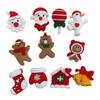 Suministro transfronterizo de bolsa de dibujos animados de Navidad, accesorios de resina, crema de pegamento, carcasa de teléfono móvil, horquilla decorativa casera, tocado