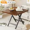 Mesa pequena, mesa de jantar dobrável, adequada para aluguel, portátil para exterior, para montar barracas, para uso doméstico em apartamentos pequenos, mesa de jantar redonda simples