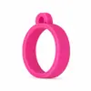 14/18mm Gloss Labial Hidratante Estojo de Batom de Silicone Porta-Anel Anti-Perda de Silicone com Pingente de Chaveiro Anel de Pendurar
