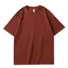 Camiseta de Sorona de 210 g, nueva tendencia de moda de verano, top de camiseta unisex de color liso, versátil y popular