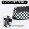 En Stock Transfronterizo Más Vendido Patrón de Tablero de Ajedrez Nuevo Bolso de Hombro Simple Bolso de Mano Cuadrado Pequeño de Moda Bolso Cruzado Antirrobo