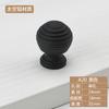 Manija de un solo agujero de aluminio espacial moderna minimalista para cajón, manija de cabeza redonda, plateada, negra, para puerta de armario, zapatero, mueble, manija pequeña